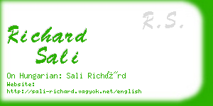 richard sali business card